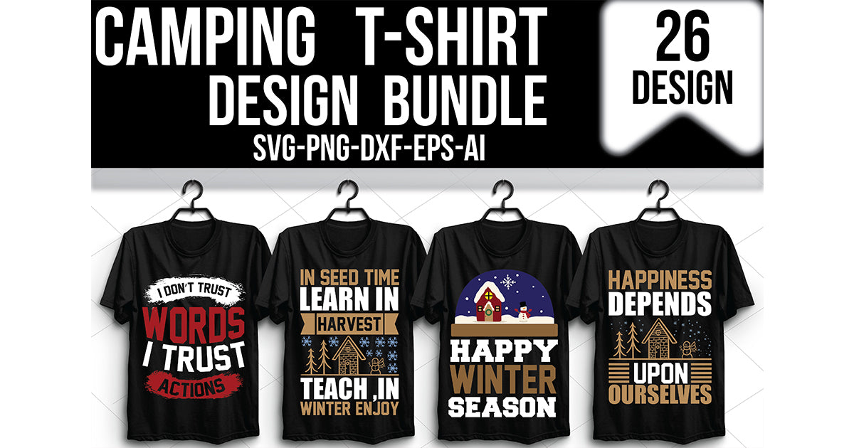 Camping T-Shirt Bundle 3 - CraftNest - Digital Crafting and Art