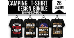 Camping T-Shirt Bundle 3 - CraftNest - Digital Crafting and Art