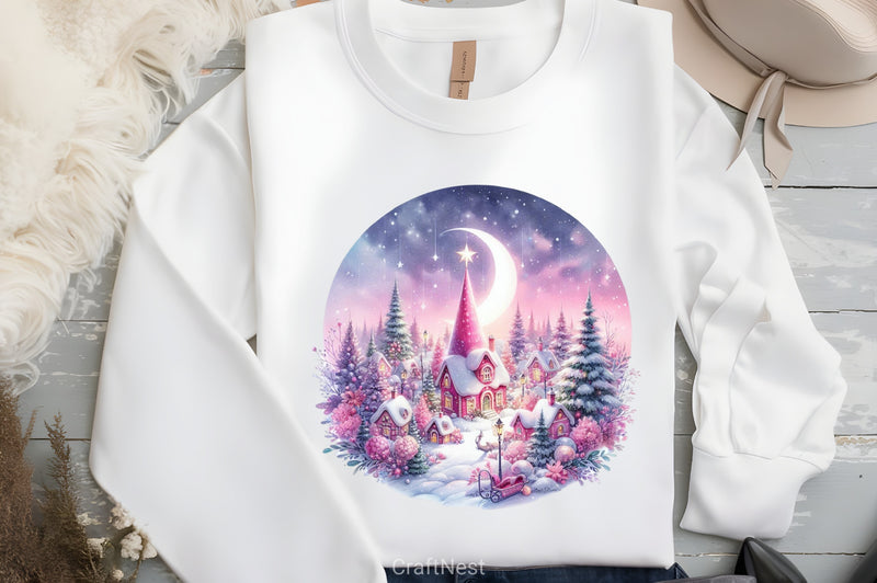 Christmas Gnome Houses Clipart Bundle - CraftNest - Digital Crafting and Art