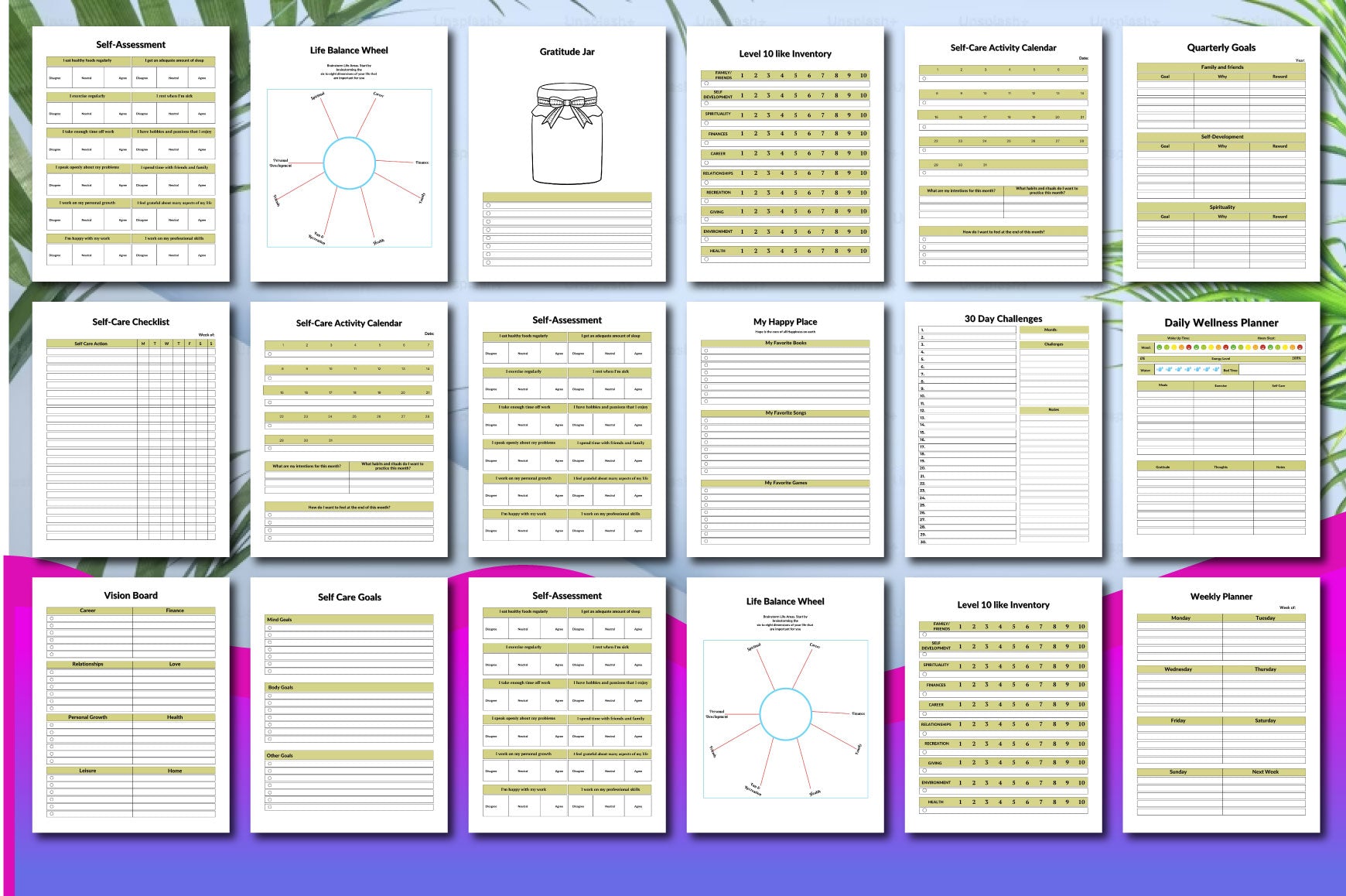 ADHD Self-Care Planner