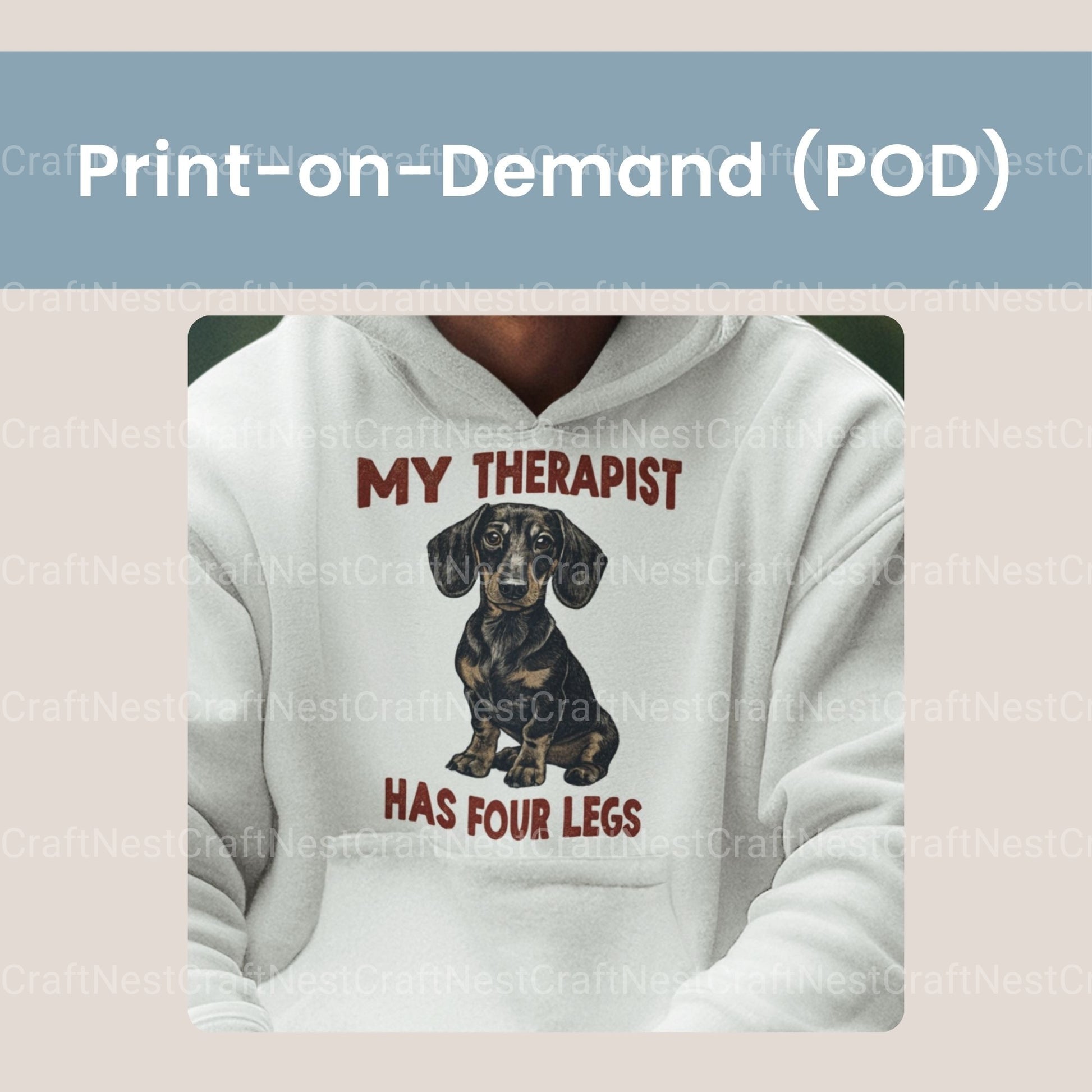 My Therapist Has Four Legs Dachshund Clipart Bundle - CraftNest - Digital Crafting and Art