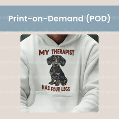 My Therapist Has Four Legs Dachshund Clipart Bundle - CraftNest - Digital Crafting and Art