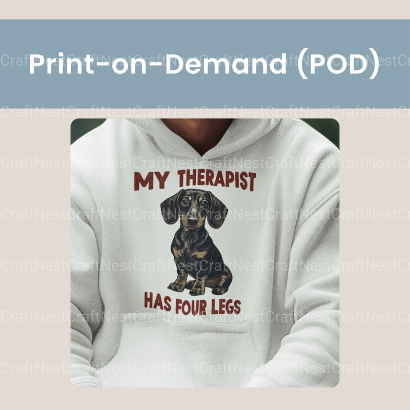 My Therapist Has Four Legs Dachshund Clipart Bundle - CraftNest - Digital Crafting and Art