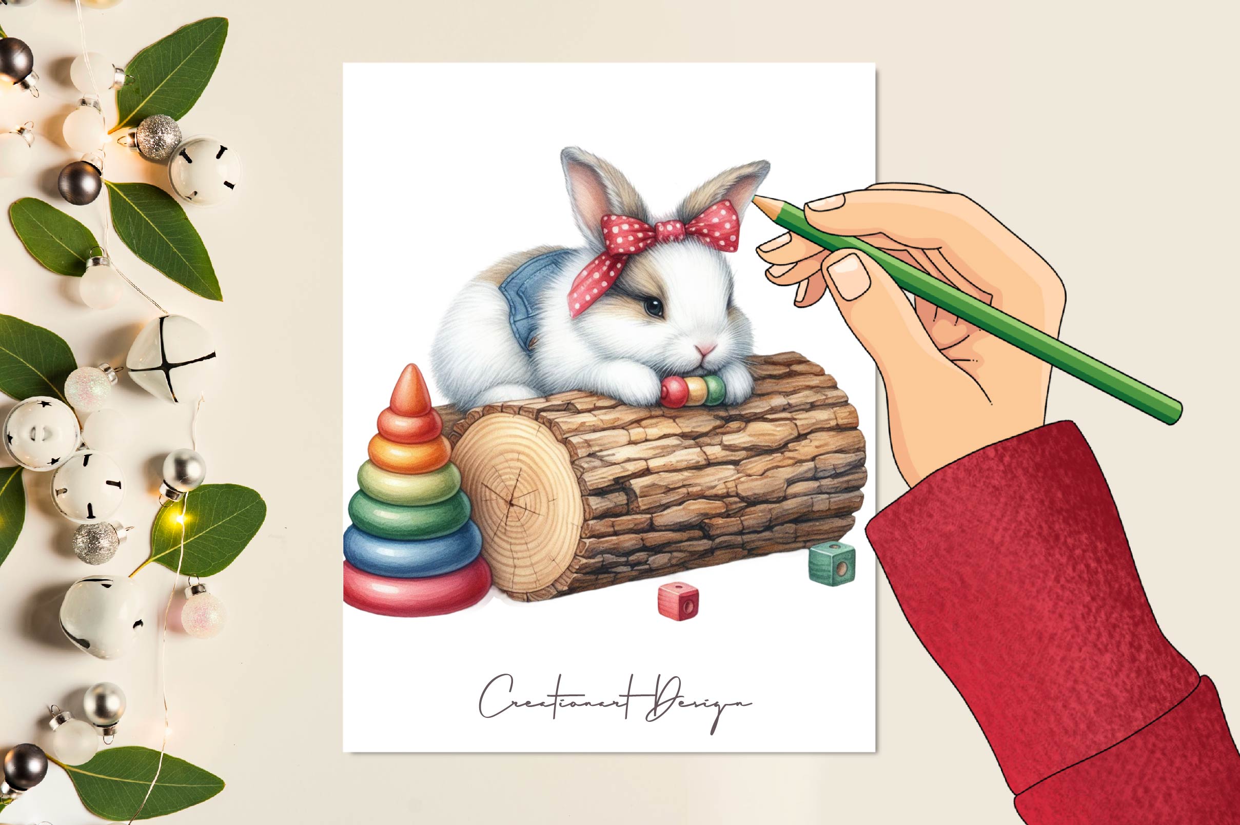 Cute Bunny Clipart Bundle 1 - CraftNest - Digital Crafting and Art