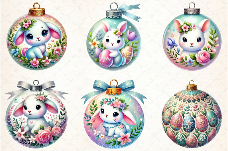 Easter Baubles Clipart Bundle - CraftNest - Digital Crafting and Art