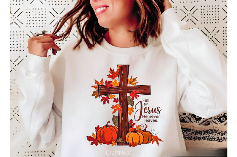 Faithful Fall Decor Cross With Pumpkins Clipart Bundle - CraftNest - Digital Crafting and Art