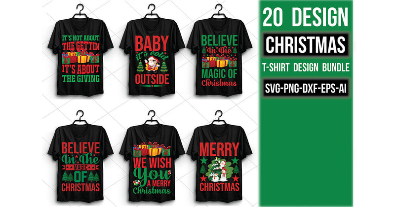 Christmas T Shirt Bundle 19 - CraftNest - Digital Crafting and Art
