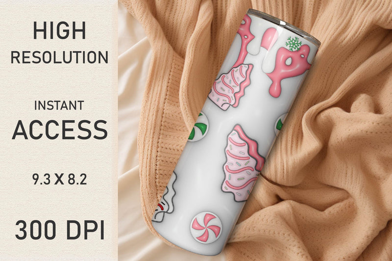 3D Inflated Christmas Tumbler Bundle 10 - CraftNest - Digital Crafting and Art