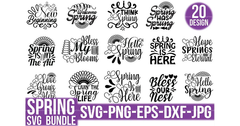Spring Designs SVG Bundle - CraftNest - Digital Crafting and Art