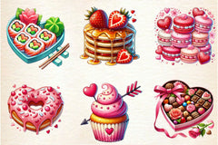 Valentines Day Food Clipart Bundle 2 - CraftNest - Digital Crafting and Art