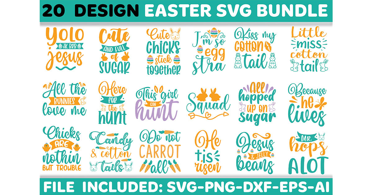 Easter SVG Bundle 4 - CraftNest - Digital Crafting and Art