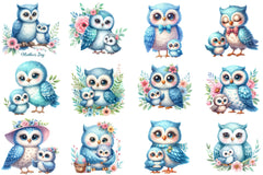 Mother's Day Owl Clipart Bundle - CraftNest - Digital Crafting and Art