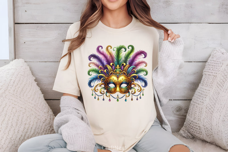 Mardi Gras Mask Clipart Bundle 1 - CraftNest - Digital Crafting and Art