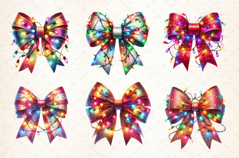 Christmas Bow Clipart Bundle 2 - CraftNest - Digital Crafting and Art