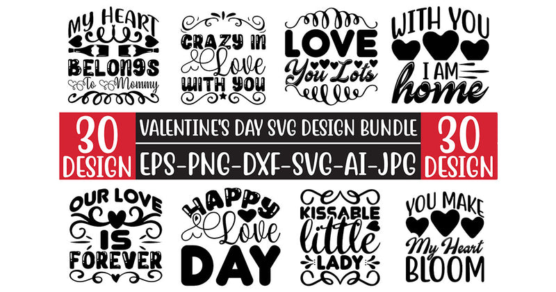 Valentine’s Day SVG Bundle 4 - CraftNest - Digital Crafting and Art