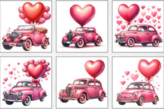 Valentine Car Clipart Bundle 1 - CraftNest - Digital Crafting and Art