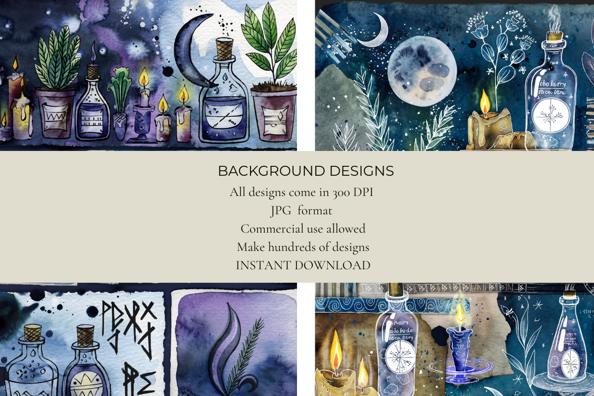 Witchy Grimoire Junk Journal Papers