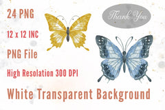 Butterfly Clipart Bundle 29 - CraftNest - Digital Crafting and Art