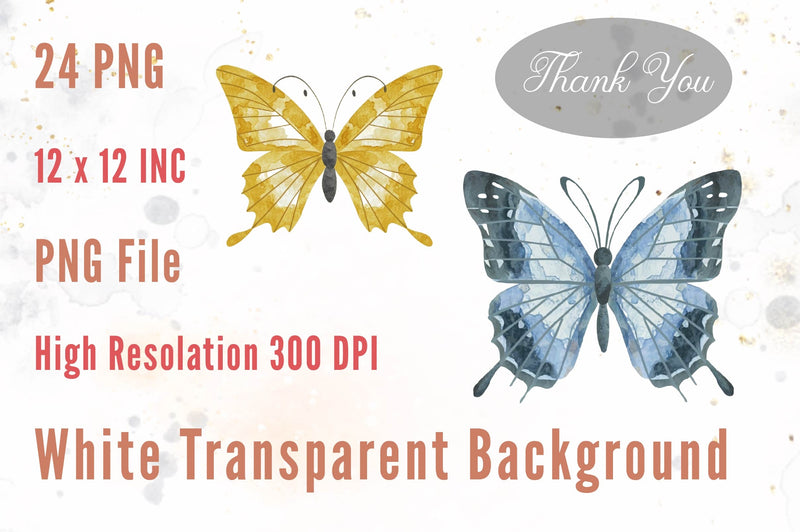 Butterfly Clipart Bundle 29 - CraftNest - Digital Crafting and Art