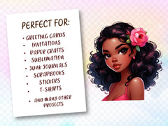 African American Black Girl Clipart Bundle - CraftNest - Digital Crafting and Art