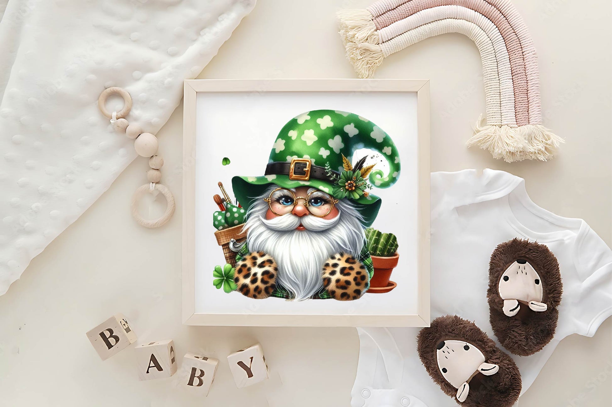 St Patrick's Gnome Clipart Bundle 1 - CraftNest - Digital Crafting and Art