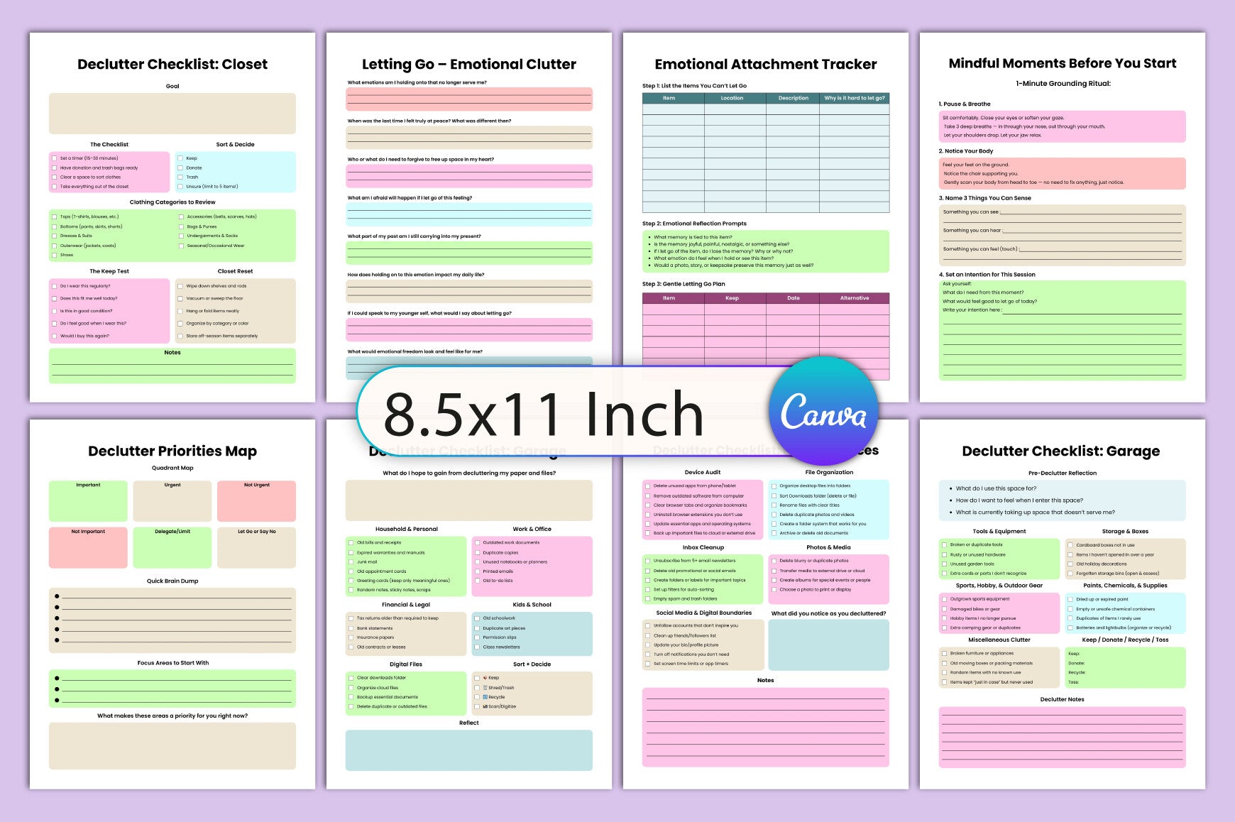 Declutter Workbook Guide