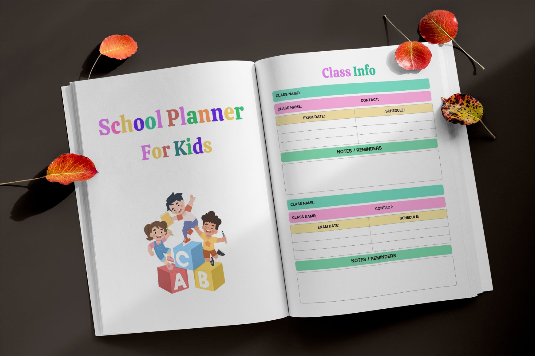 Kids School Planner