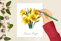 Daffodil Flowers Clipart Bundle - CraftNest - Digital Crafting and Art