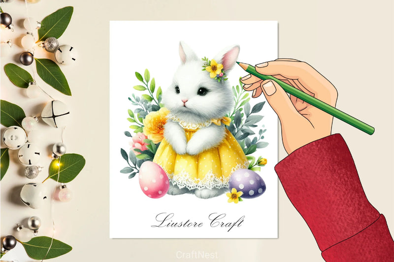 Easter Bunny Clipart Bundle 30 - CraftNest - Digital Crafting and Art