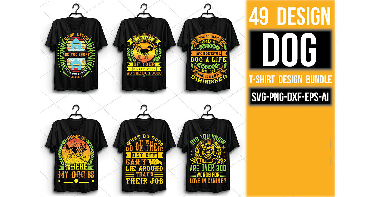 Dog T Shirt Bundle 7 - CraftNest - Digital Crafting and Art