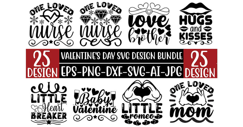 Valentine’s Day SVG Bundle 5 - CraftNest - Digital Crafting and Art