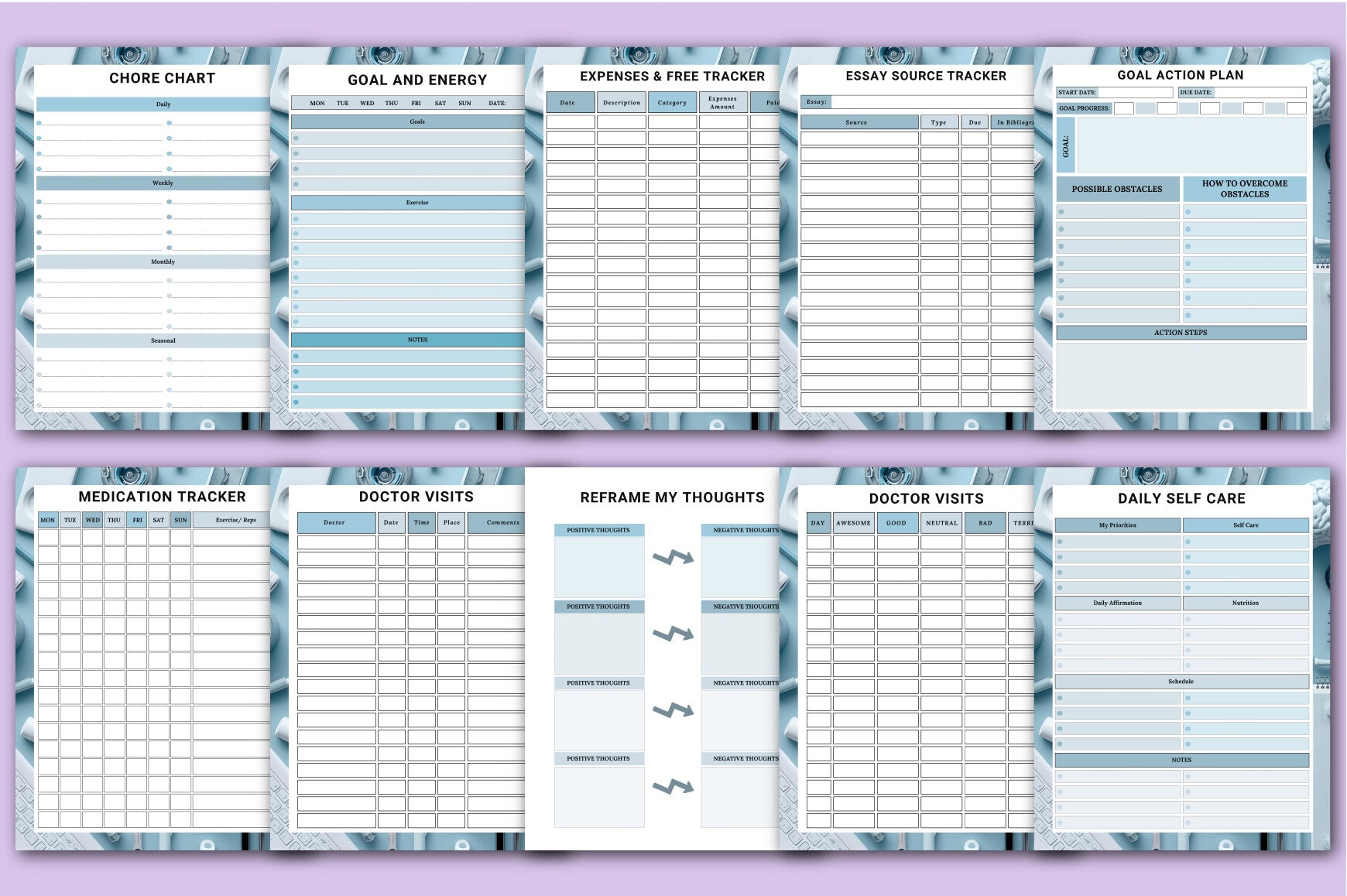 ADHD Brain Dump Toolkit Planner