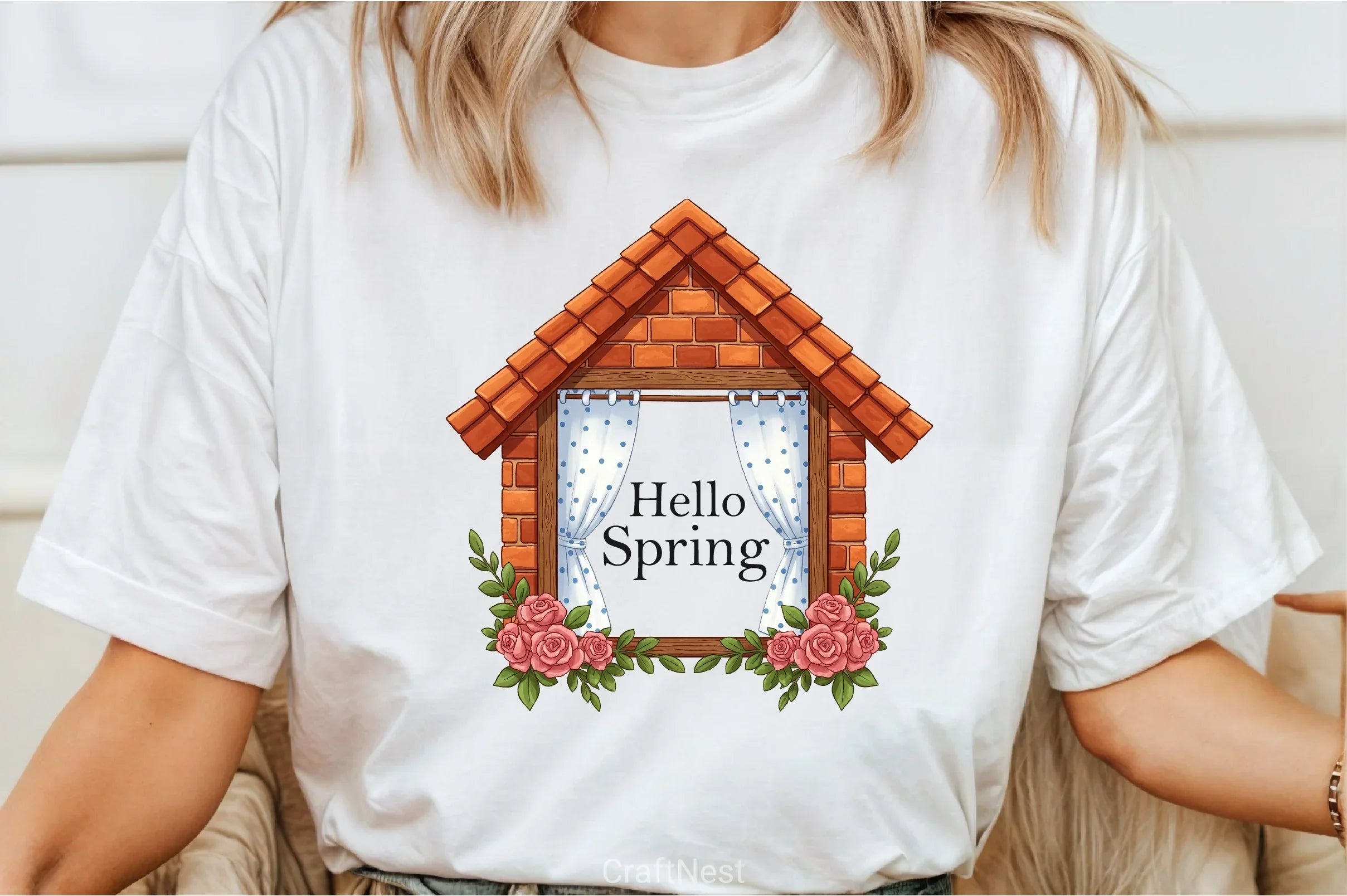 Hello Spring Window Clipart Bundle - CraftNest - Digital Crafting and Art
