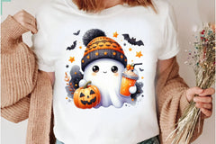 Cute Ghost Cute Halloween Clipart Bundle 9 - CraftNest - Digital Crafting and Art