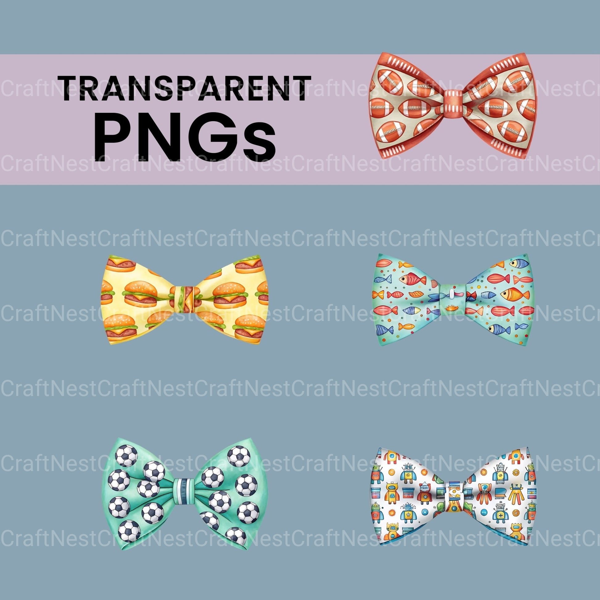 Boy Bow Ties Clipart Bundle - CraftNest - Digital Crafting and Art