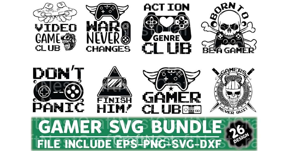 Gaming Bundle - CraftNest - Digital Crafting and Art