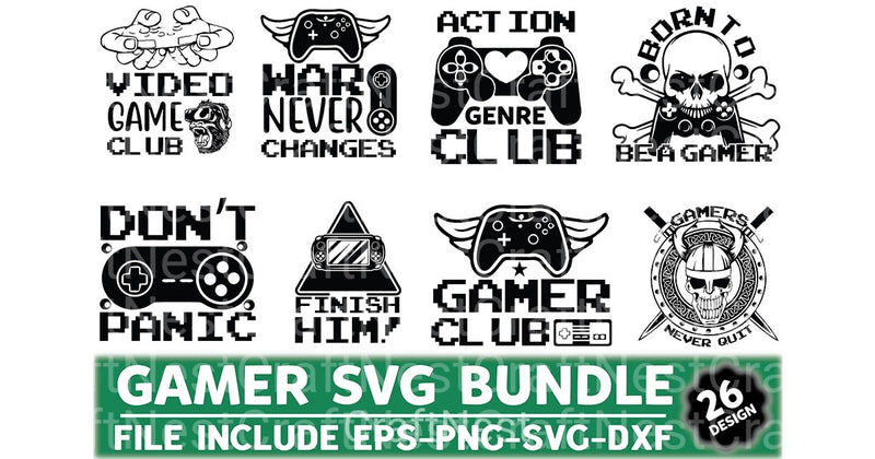Gaming Bundle - CraftNest - Digital Crafting and Art