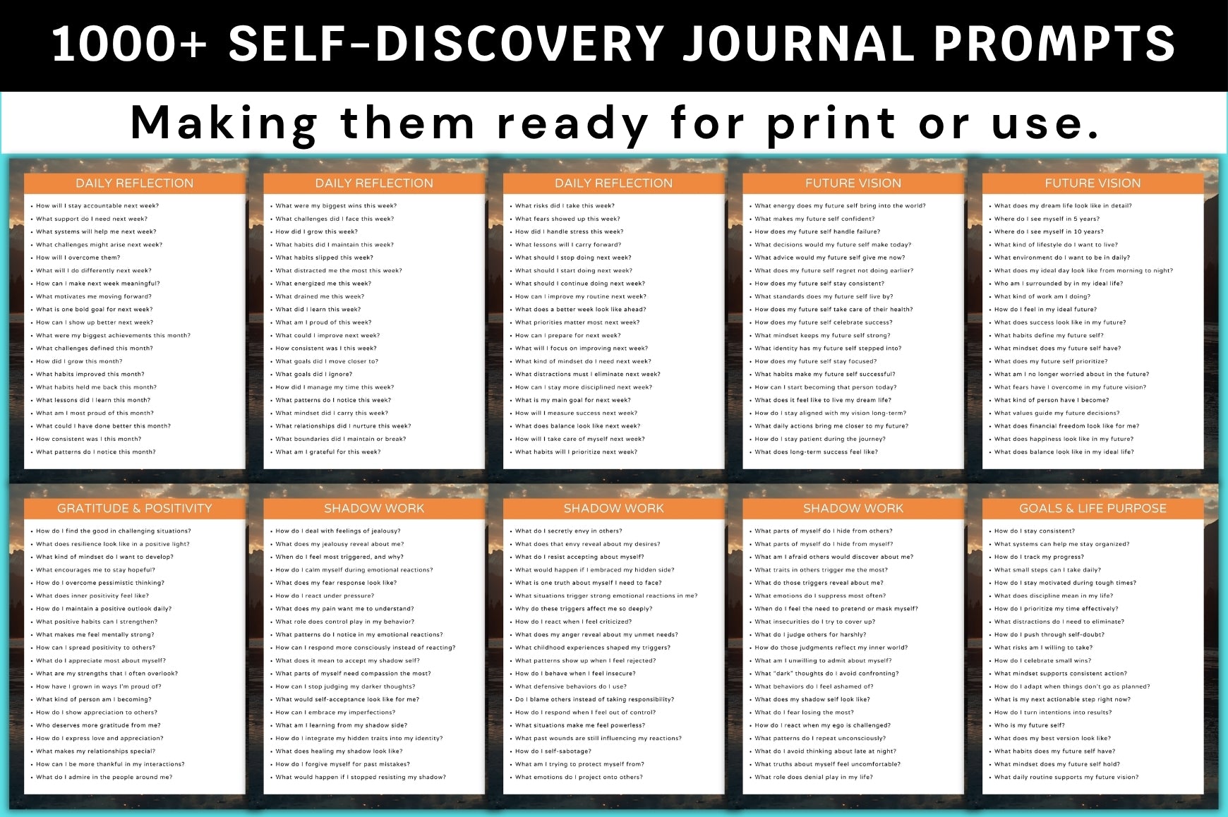 Self Discovery Prompts