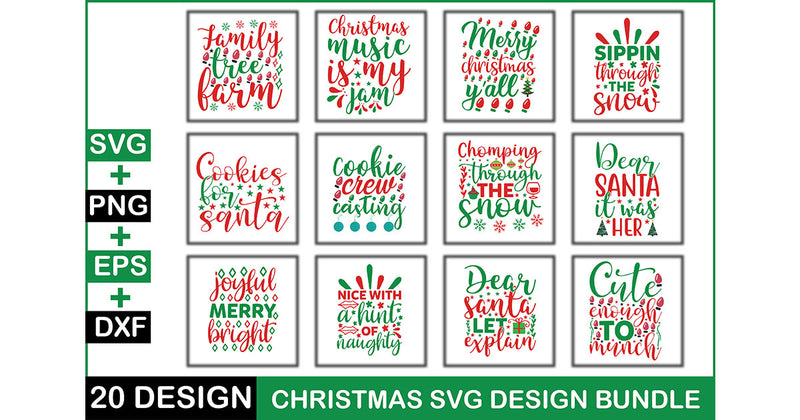 Christmas SVG Bundle 18 - CraftNest - Digital Crafting and Art