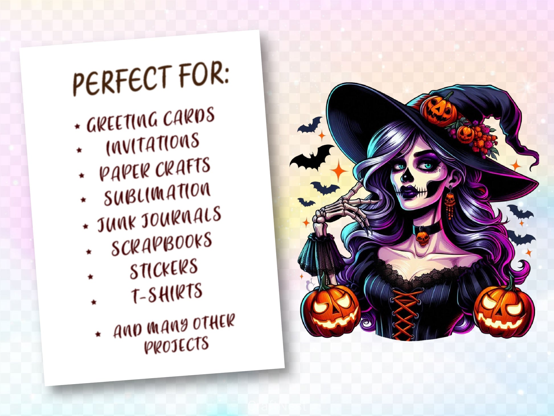 Vintage Pin Up Halloween Girl Clipart Bundle ,11 - CraftNest - Digital Crafting and Art