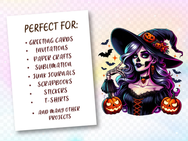 Vintage Pin Up Halloween Girl Clipart Bundle ,11 - CraftNest - Digital Crafting and Art