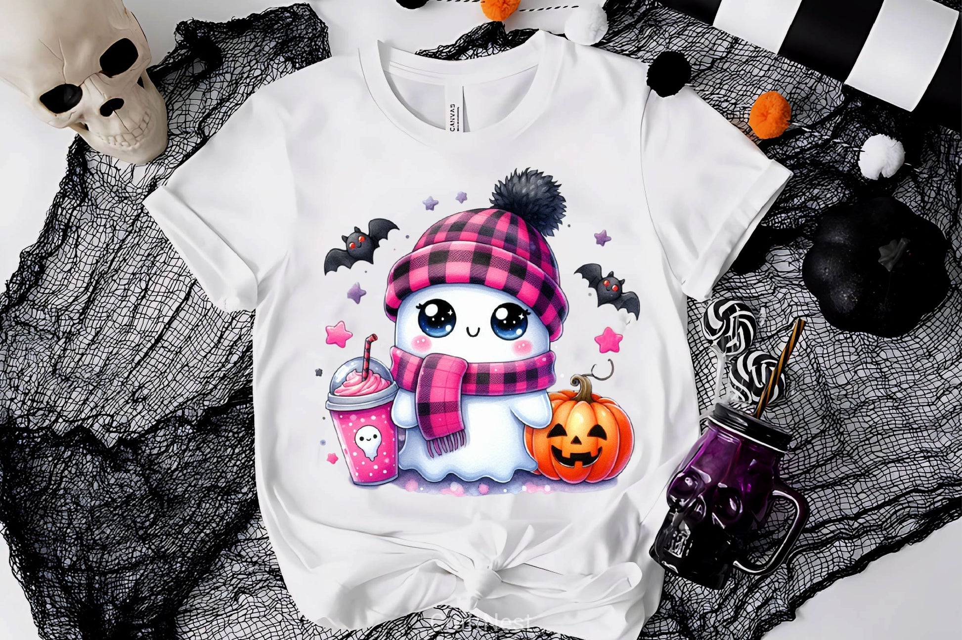 Cute Ghost Cute Halloween Clipart Bundle 21 - CraftNest - Digital Crafting and Art