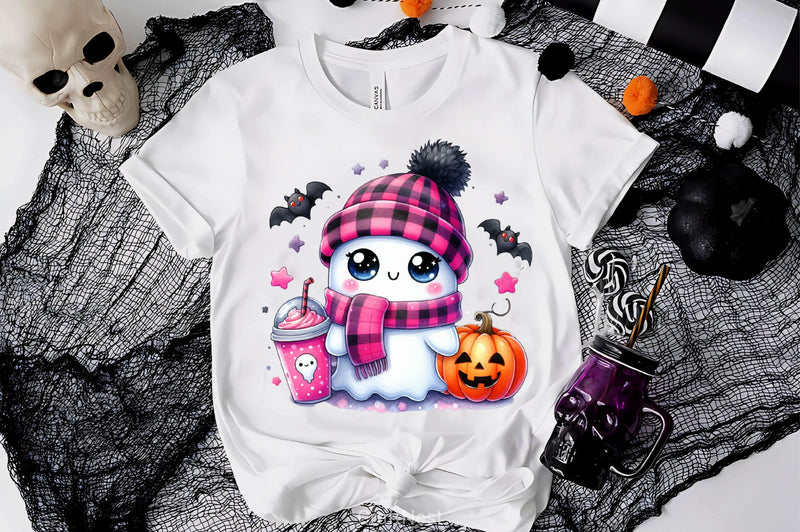 Cute Ghost Cute Halloween Clipart Bundle 21 - CraftNest - Digital Crafting and Art