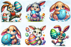 Funny Easter Bunny Clipart Bundle 37 - CraftNest - Digital Crafting and Art