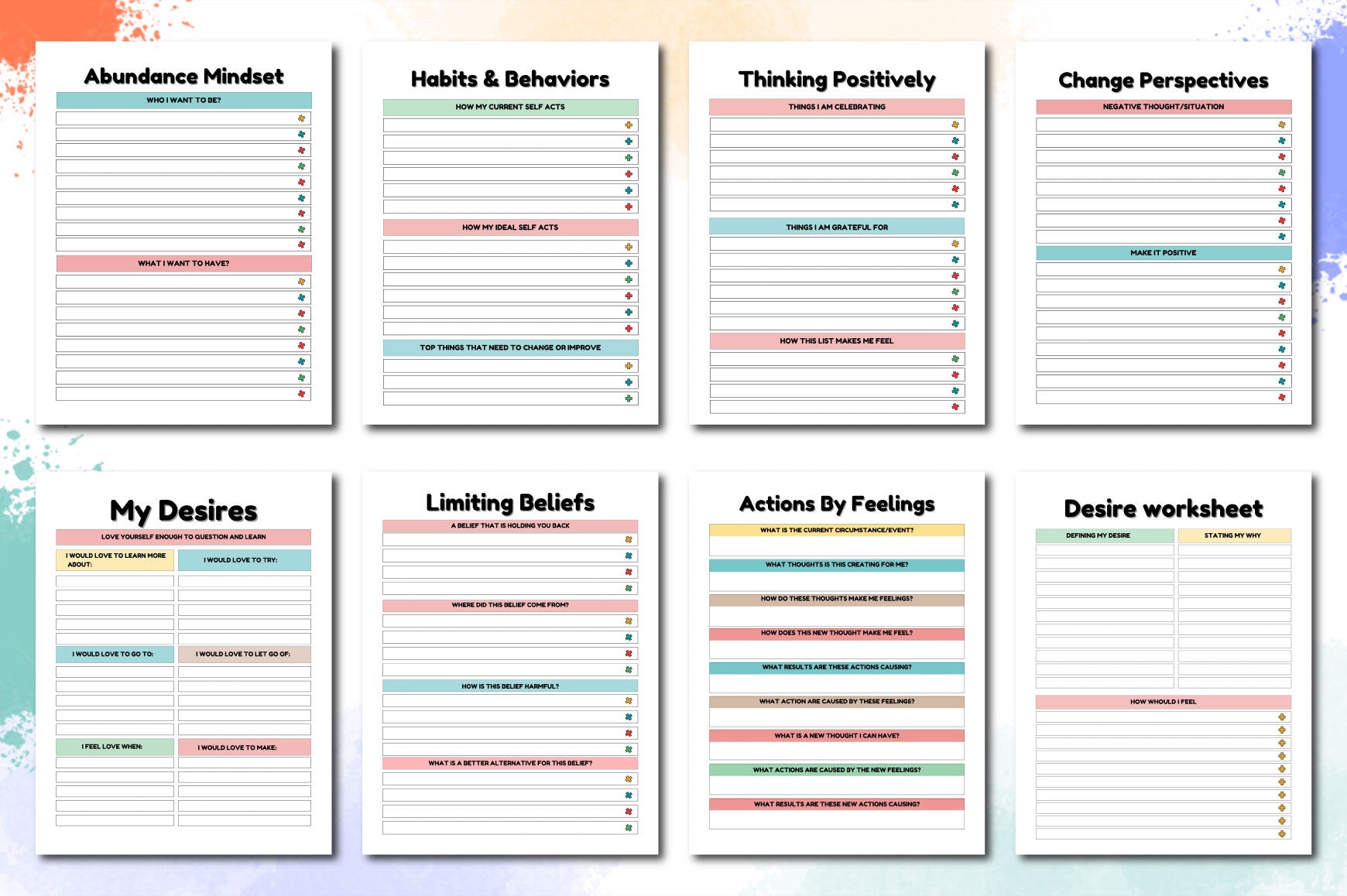 Positive Mindset Planner