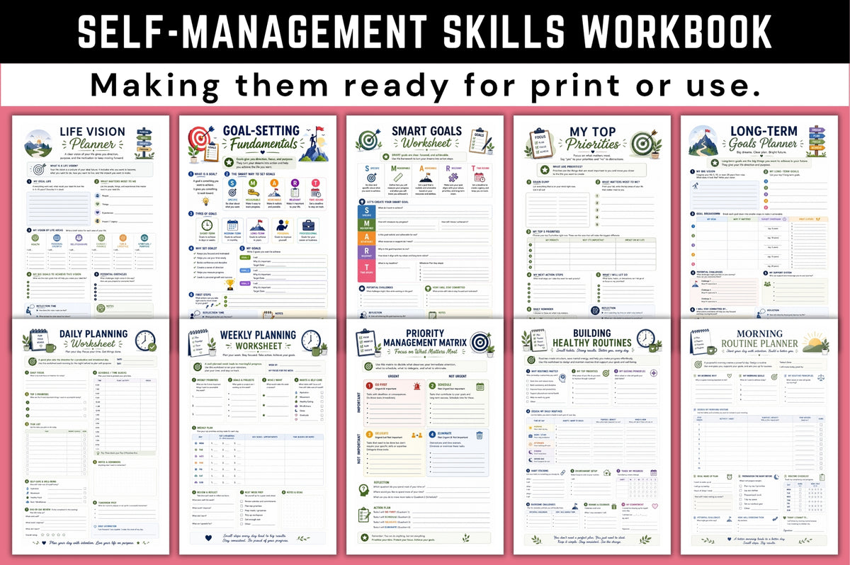 Self Management Skills Workbook