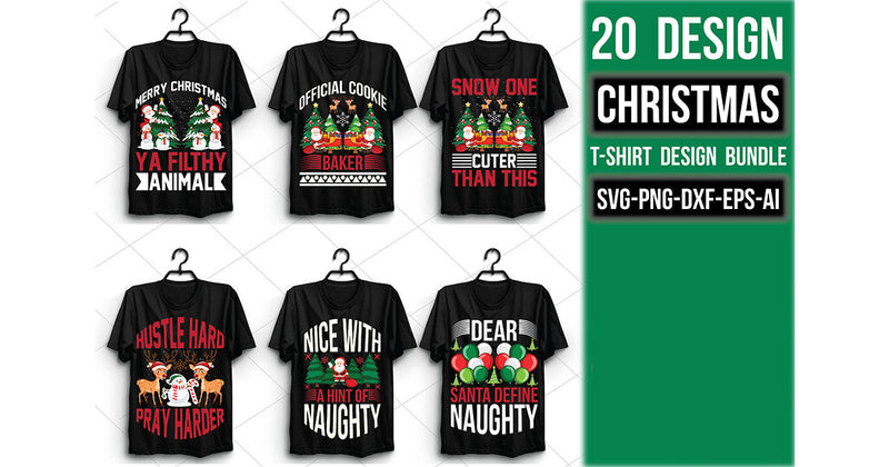 Christmas T Shirt 20 Bundle 2 - CraftNest - Digital Crafting and Art