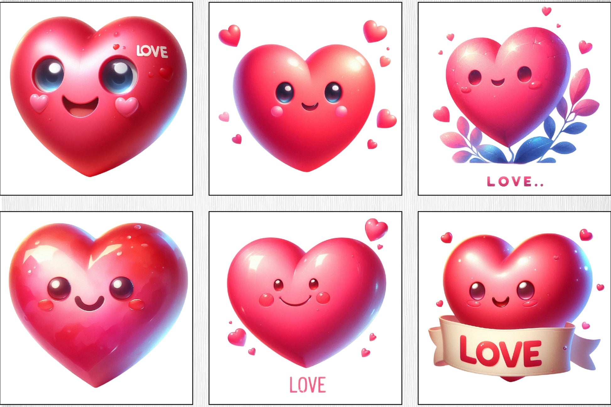 Valentine's Day Heart Clipart Bundle 3 - CraftNest - Digital Crafting and Art