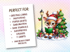 Christmas Deer Clipart Bundle 3 - CraftNest - Digital Crafting and Art