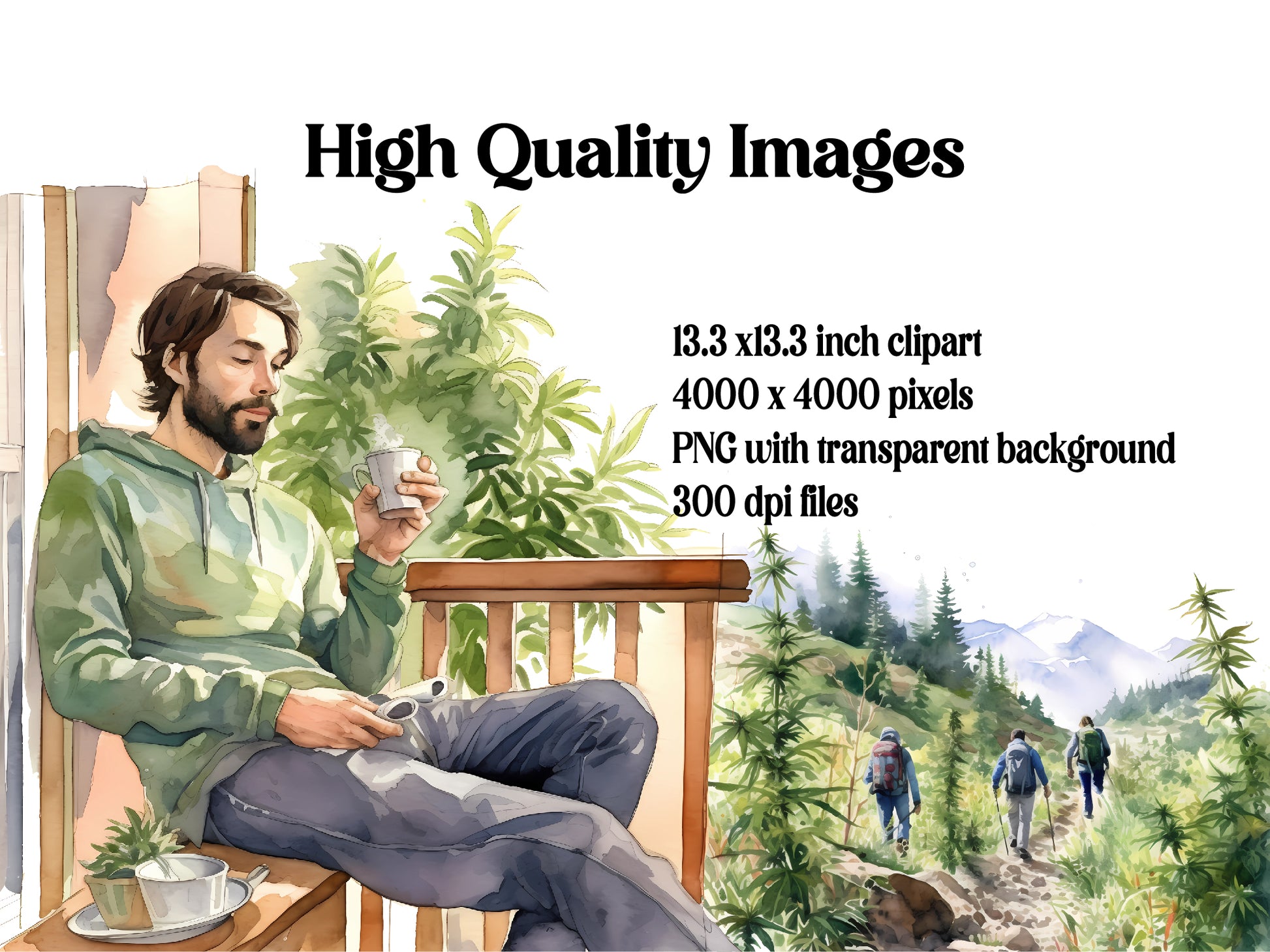 Cannabis Lifestyle Clipart - CraftNest